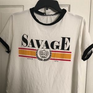 Savage White Shirt